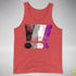 Asexual Pride Exclamation Points Premium Tank Top - Red Triblend