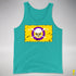 Intersex Pride Pirate Flag Premium Tank Top - Teal