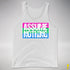 Assume Nothing Polysexual Pride Flag Premium Tank Top - White