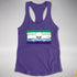 Gay Male Pride Pirate Flag Racerback Tank - Purple