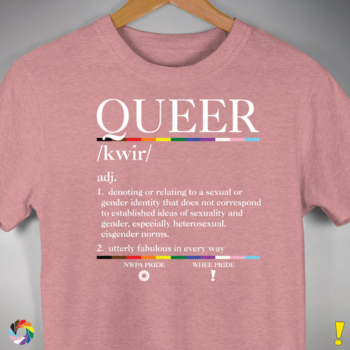 Queer Definition Premium Unisex T-Shirt - Mauve Heather