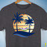 Genderqueer Pride Hammock Summer Beach Sunset Premium Unisex T-Shirt - Dark Grey Heather