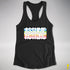 Assume Nothing Queer Pride Flag Racerback Tank - Black