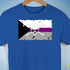 Demisexual Pride Pirate Flag Premium Unisex T-Shirt - Royal Blue