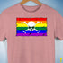 LGBTQ Rainbow Pride Pirate Flag Premium Unisex T-Shirt - Mauve Heather