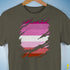 Pink Lesbian Ripped Reveal Premium Unisex T-Shirt - Army