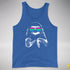 Pride Sloth Polysexual Flag Sunglasses Premium Tank Top - Royal Blue Triblend