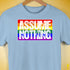 Assume Nothing LGBTQ Pride Flag Premium Unisex T-Shirt - Baby Blue