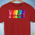 Distressed Gilbert Baker LGBTQ Pride Exclamation Points Premium - Red