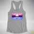 Omnisexual Pride Pirate Flag Racerback Tank - Heather Grey