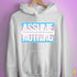 Assume Nothing Transgender Pride Flag Hoodie - White