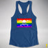 LGBTQ Rainbow Pride Pirate Flag Racerback Tank - Royal