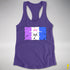 Drag Pride Pirate Flag Racerback Tank - Purple
