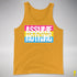 Assume Nothing Pansexual Pride Flag Premium Tank Top - Gold