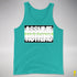 Assume Nothing Agender Pride Flag Premium Tank Top - Teal