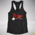 Believe LGBTQ Rainbow Pride Jingle Bell Racerback Tank - Black