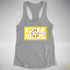 Assume Nothing Intersex Pride Flag Racerback Tank - Heather Grey