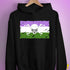 Genderqueer Pride Pirate Flag Hoodie - Black
