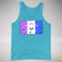 Drag Pride Pirate Flag Premium Tank Top - Aqua Triblend