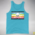 Queer Pride Pirate Flag Premium Tank Top - Aqua Triblend