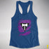 Lesbian Labrys Pride Flag Ripped Reveal Racerback Tank - Royal