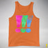 Polysexual Pride Exclamation Points Premium Tank Top - Orange