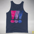 Bisexual Pride Exclamation Points Premium Tank Top - Navy