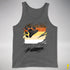 Bear Pride Flag Ripped Reveal Premium Tank Top - Deep Heather