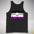 Asexual Pride Pirate Flag Premium Tank Top - Black