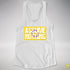 Assume Nothing Intersex Pride Flag Racerback Tank - White