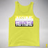 Assume Nothing Nonbinary Pride Flag Premium Tank Top - Neon Yellow
