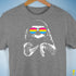Pride Sloth Pansexual Flag Sunglasses Premium Unisex T-Shirt - Grey Heather