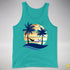 Demisexual Pride Hammock Summer Beach Sunset Premium Tank Top - Teal