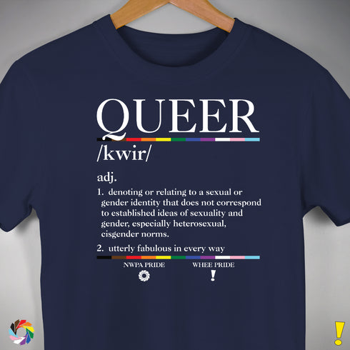 Queer Definition Premium Unisex T-Shirt - Navy