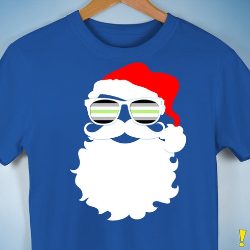 Santa’s Agender Pride Flag Shades Premium Unisex T-Shirt - Royal Blue