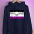 Asexual Pride Pirate Flag Hoodie - Navy
