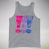 Bisexual Pride Exclamation Points Premium Tank Top - Grey Heather