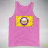 Intersex Pride Pirate Flag Premium Tank Top - Neon Pink