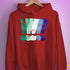 MLM Gay Pride Grunge Exclamation Points Hoodie - Red