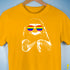 Pride Sloth LGBTQ Flag Sunglasses Premium Unisex T-Shirt - Gold