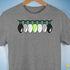 Agender Pride Christmas Lights Premium Unisex T-Shirt - Grey Heather