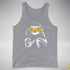 Pride Sloth Intersex Flag Sunglasses Premium Tank Top - Grey Heather