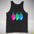 Polysexual Pride Christmas Lights Premium Tank Top - Black