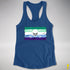 Gay Male Pride Pirate Flag Racerback Tank - Royal