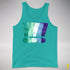 MLM Gay Pride Grunge Exclamation Points Premium Tank Top - Teal