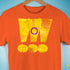 Intersex Pride Grunge Exclamation Points Premium Unisex T-Shirt - Orange
