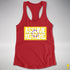 Assume Nothing Intersex Pride Flag Racerback Tank - Red