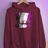 Asexual Pride Exclamation Points Hoodie - Maroon