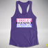 Assume Nothing Omnisexual Pride Flag Racerback Tank - Purple