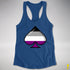 Asexual Pride 8-Bit Pixel Ace Of Spades Racerback Tank - Royal